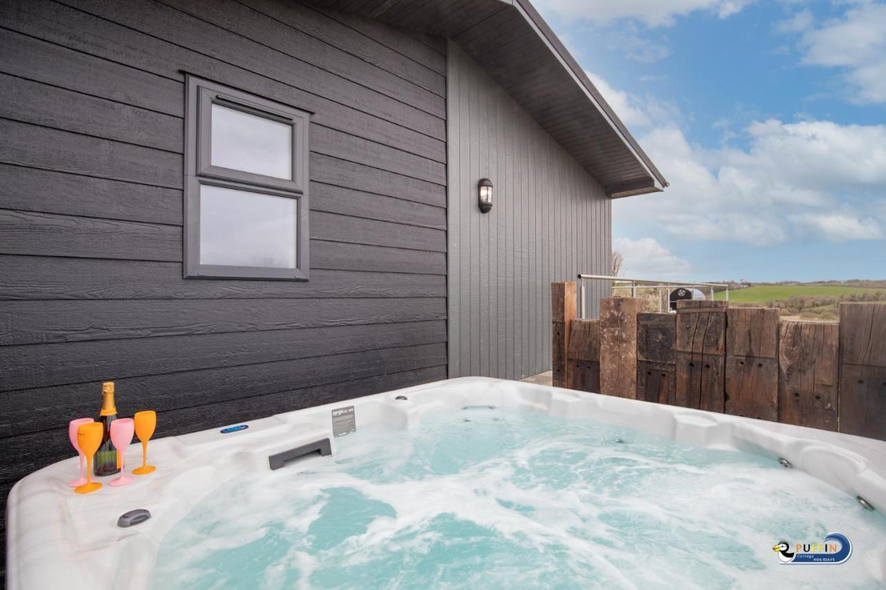 Valley View Lodge - Luxury Lodge, Hot Tub, Close To Beach Penally エクステリア 写真